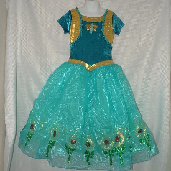 Girls Medium Sparkly Dress PERFECT DAY Dance Costume Outfit A WISH COME TRUE - Picture 1 of 4